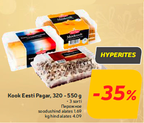 Kook Eesti Pagar, 320 - 550 g  -35%

