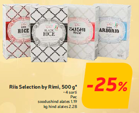 Riis Selection by Rimi, 500 g*  -25%
