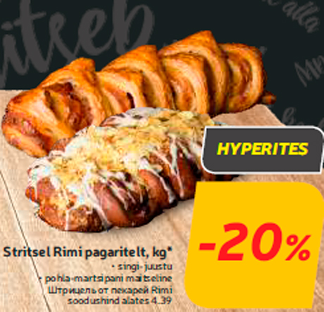 Stritsel Rimi pagaritelt, kg*  -20%
