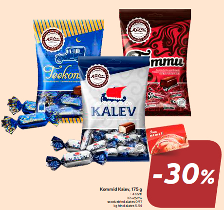 Kommid Kalev, 175 g  -30%
