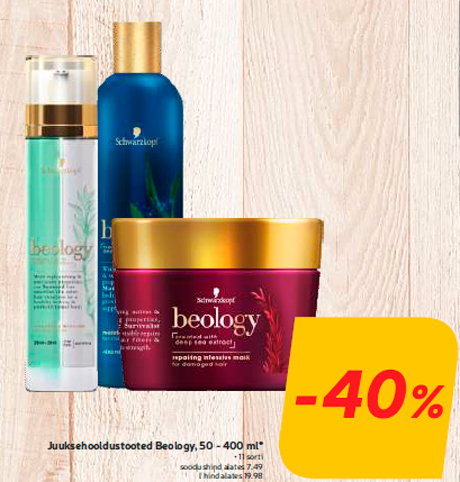 Уход за волосами Beology, 50 - 400 мл * -40%