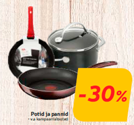 Кастрюли и сковородки -30%