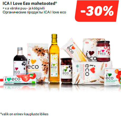 ICA I Love Eсo mahetooted*