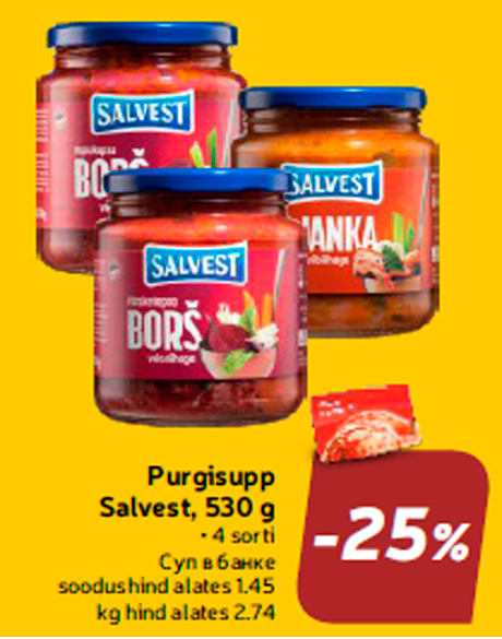 Purgisupp Salvest, 530 g  -25%