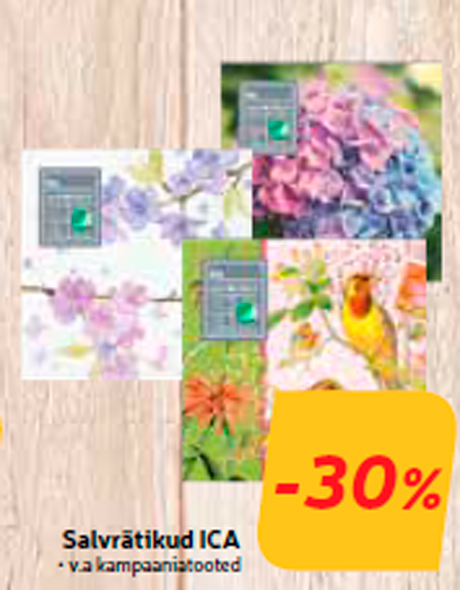 Салфетки ICA  -30%

