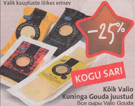Kõik Valio Kuninga Gouda juustud 