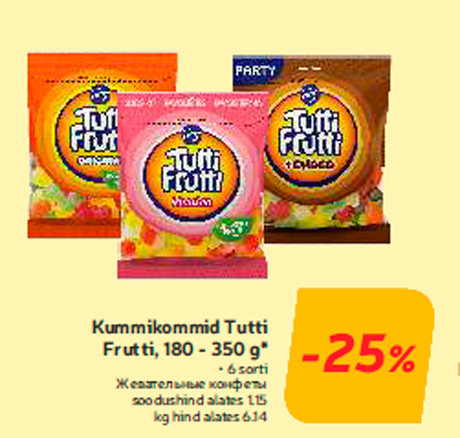 Жевательные конфеты  -25%