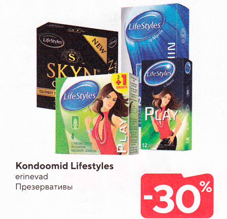 Kondoomid Lifestyles  -30%