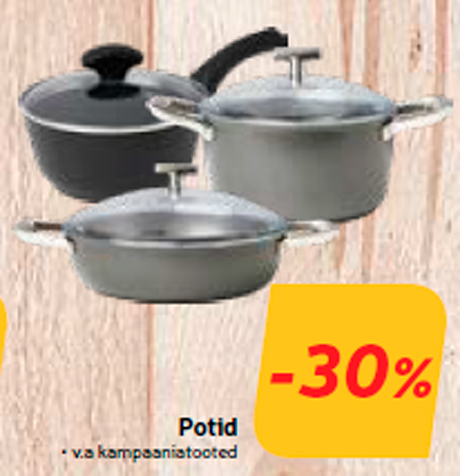 Кастрюли  -30%
