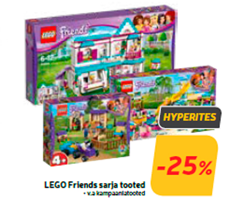 Товары серии  LEGO Friends -25%
