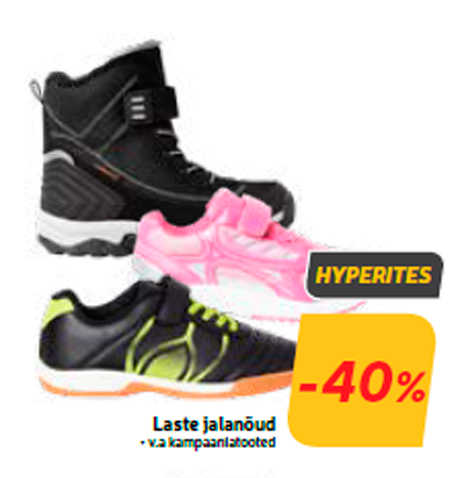 Laste jalanõud  -40%
