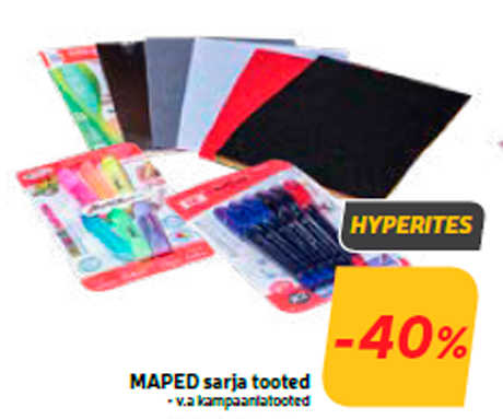 MAPED sarja tooted  -40%
