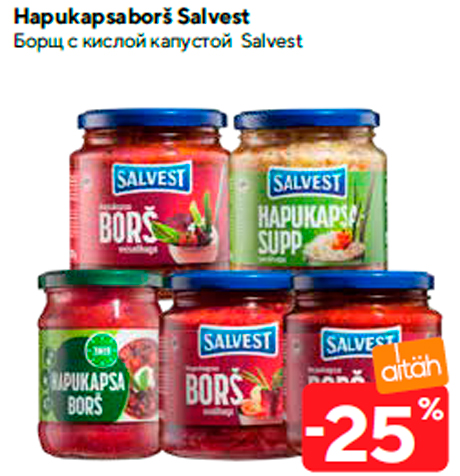 Hapukapsaborš Salvest  -25%