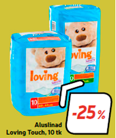 Aluslinad Loving Touch, 10 tk -25%