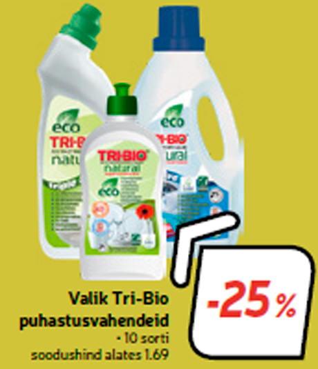 Valik Tri-Bio puhastusvahendeid -25%