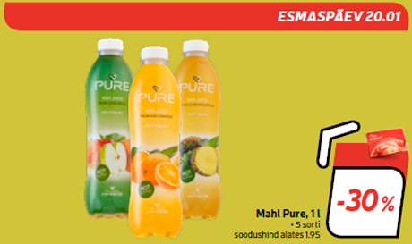 Mahl Pure, 1 l  -30%
