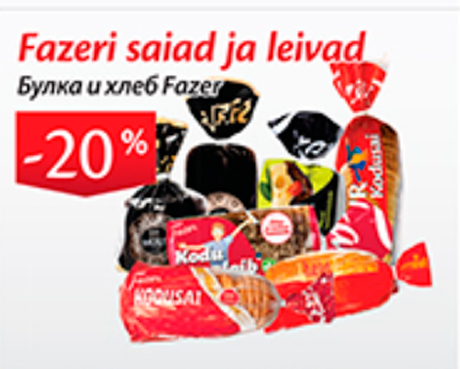 Fazeri saiad ja leivad  -20%