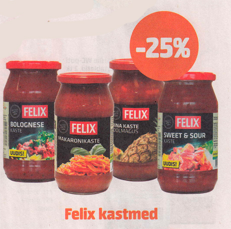 Соусы Felix -25%