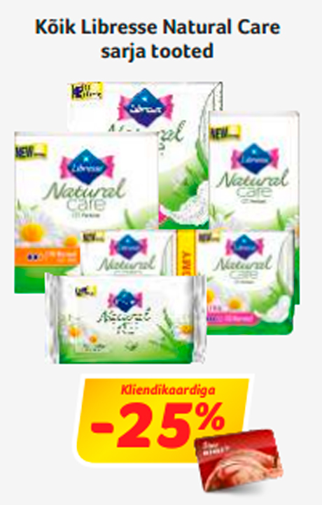 Все товары  Libresse Natural Care  -25%