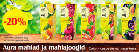 Aura mahlad ja mahlajoogid  -20%