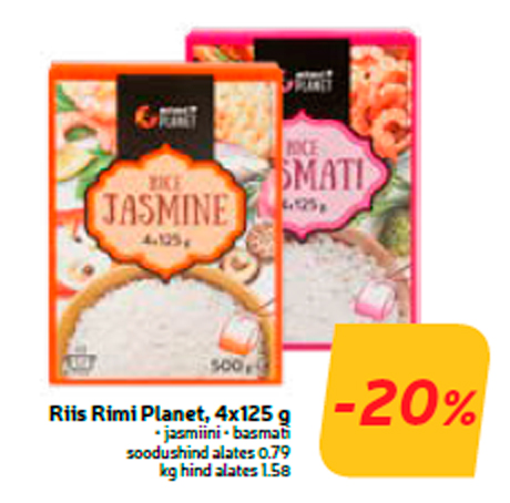 Рис Rimi Planet, 4x125 г  -20%
