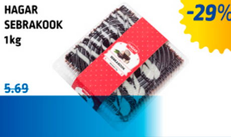 HAGAR SEBRAKOOK 1 kg  -29%