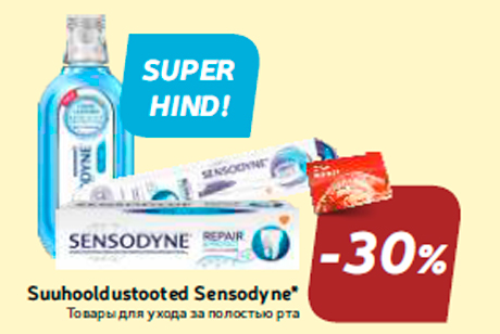 Suuhooldustooted Sensodyne* -30%