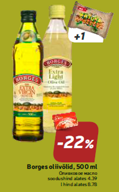 Borges oliivõlid, 500 ml -22%
