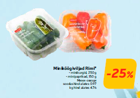 Miniköögiviljad Rimi* -25%
