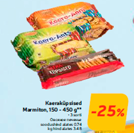 Kaeraküpsised Marmiton, 150 - 450 g**  -25%