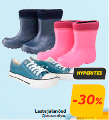 Laste jalanõud  -30%