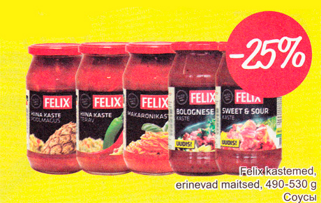 Felix kastemed -25%