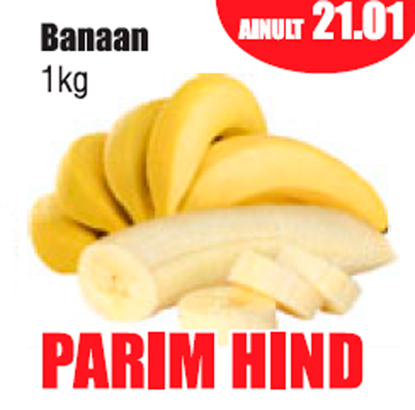Banaan 1kg  - PARIM HIND