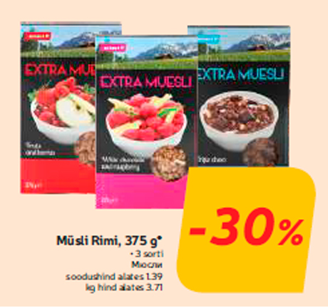 Müsli Rimi, 375 g*
