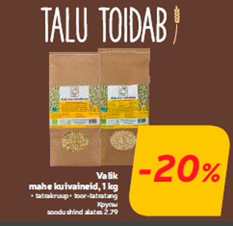 Valik mahe kuivaineid, 1 kg  -20%
