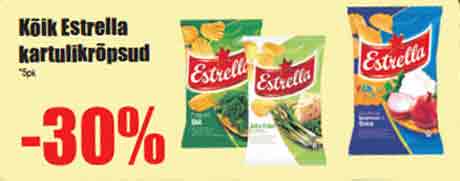 Все картофельные чипы Estrella /*5 пк