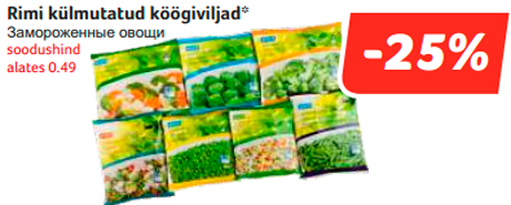 Rimi külmutatud köögiviljad*