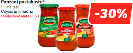 Panzani pastakaste*  -30%