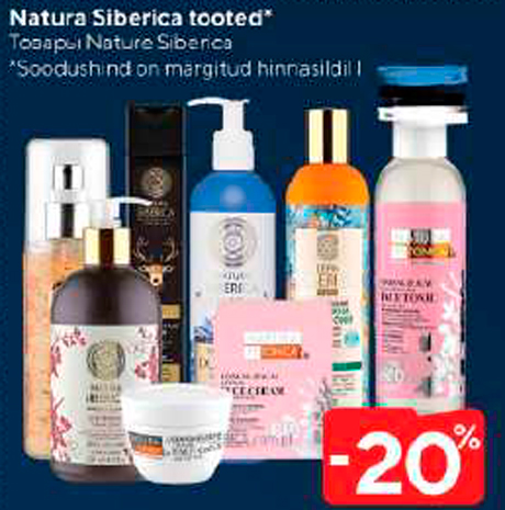 Natura Siberica tooted*  -20%