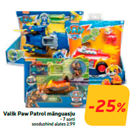 Valik Paw Patrol mänguasju  -25%
