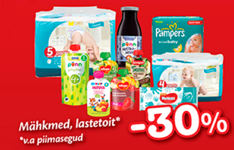 Mähkmed, lastetoit* -30%