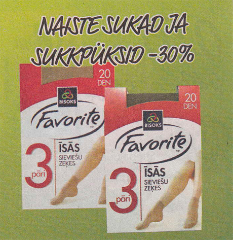 NAISTE SUKAD JA SUKKPÜKSID  -30%