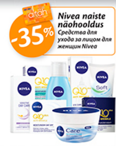 Nivea naiste näohooldus -35%