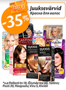 Juuksevärvid -35%