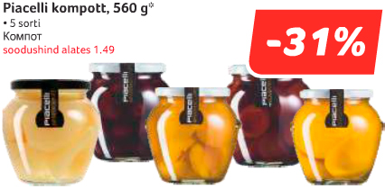 Piacelli kompott -31%