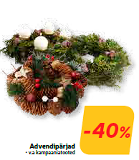 Advendipärjad  -40%
