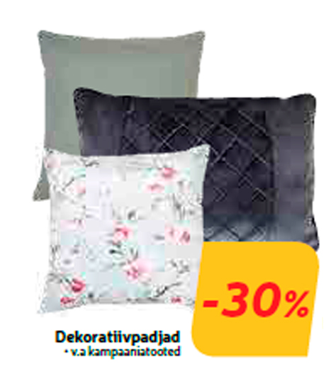 Dekoratiivpadjad  -30%
