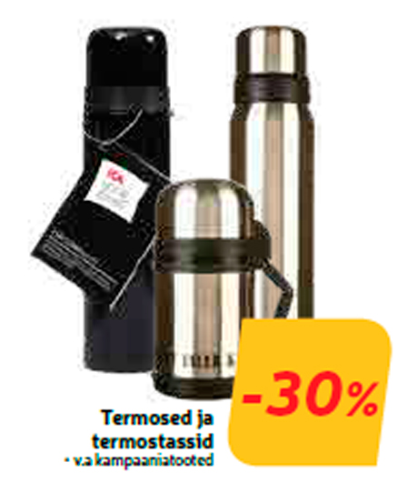 Termosed ja termostassid  -30%
