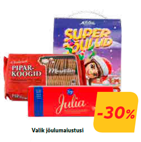 Valik jõulumaiustusi  -30%