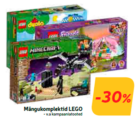 Mängukomplektid LEGO  -30%
